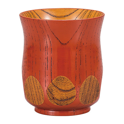 Teacup, Keyaki, Lacquer Cut Glass, Wooden, Lacquer Painted