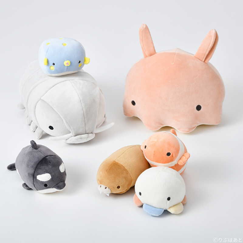 LIV HEART Marshmallow Akuamie Bolster cushion Seahorse 98205-40