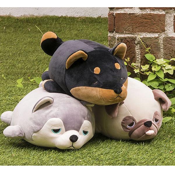 LIV HEART Marshmallow Animal Bolster cushion Black Shiba 48656-73