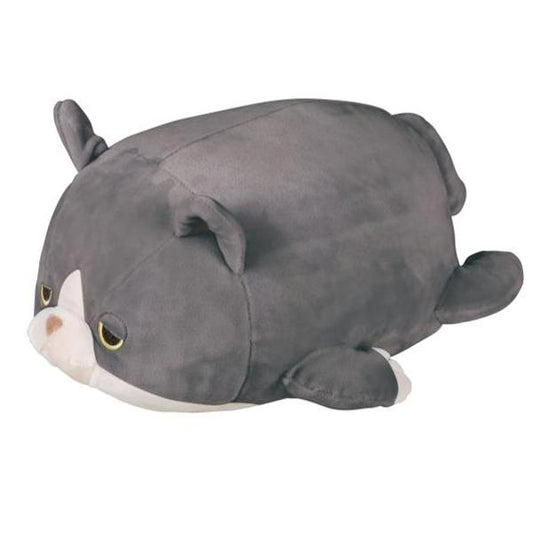 LIV HEART Marshmallow Animal Bolster cushion Grey Cat 58203-00