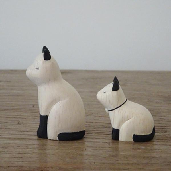 T-lab polepole animal Family Set Siamese Cat