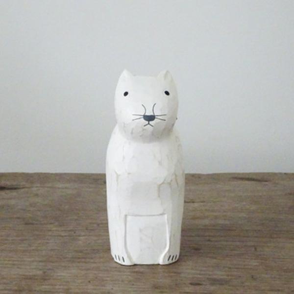 T-lab polepole animal monotone series CAT white