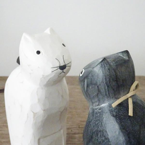 T-lab polepole animal monotone series CAT white