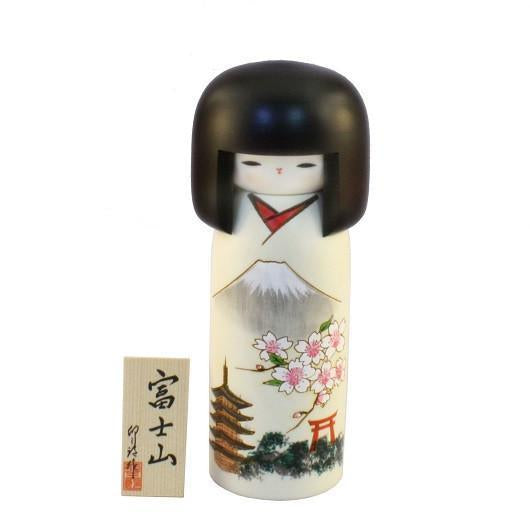 Kyoohoo Japanese Kokeshi Doll Fuji (K12-4327)