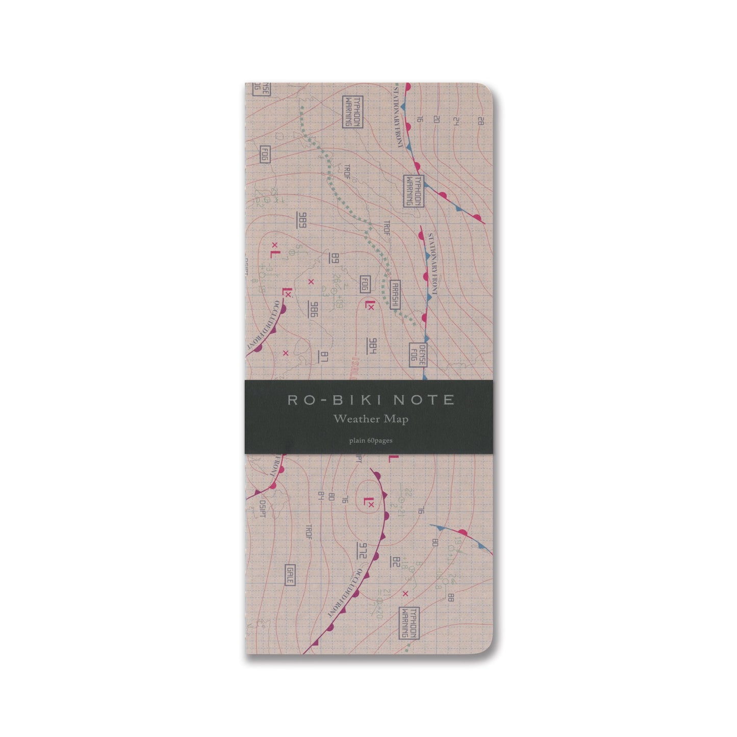RO-BIKI NOTE MAP SERIES Weather Map GA037
