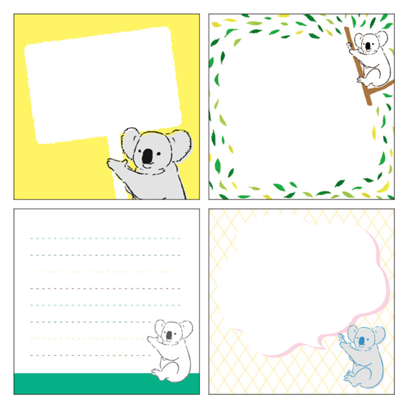 Green Flash MemoPad Square Koala GF-495