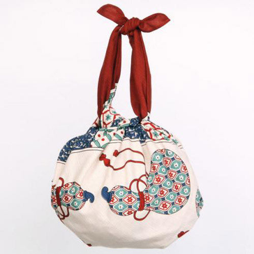 kyoohoo Cotton Furoshiki Imari Big Dish Red