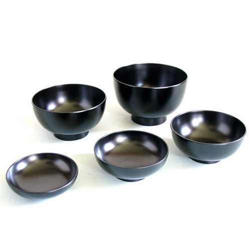 Kyoohoo LACQUER WARE Nested Five Bowls Black