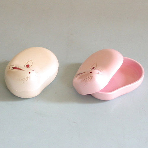 Kyoohoo LACQUER WARE Rabbit Shape Case White