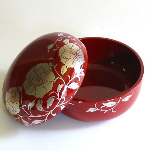 Kyoohoo LACQUER WARE Bonbonniere Karakusa Red (M)
