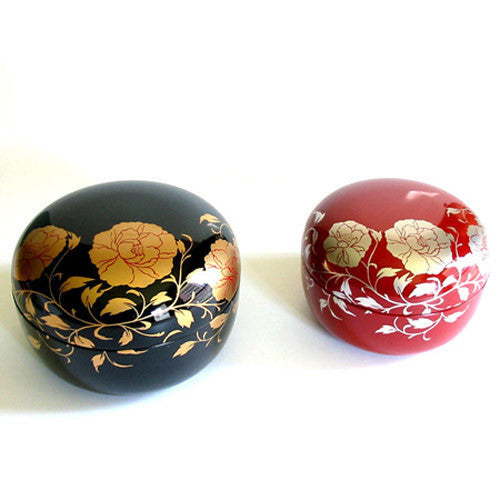 Kyoohoo LACQUER WARE Bonbonniere Karakusa Black (L)
