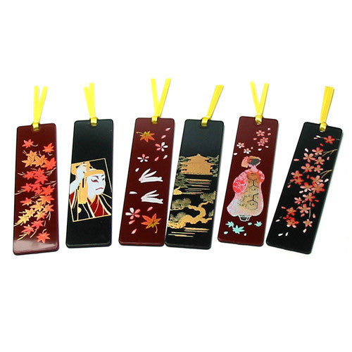 Isuke LACQUER WARE Makie Bookmark Ajisai 3 pcs