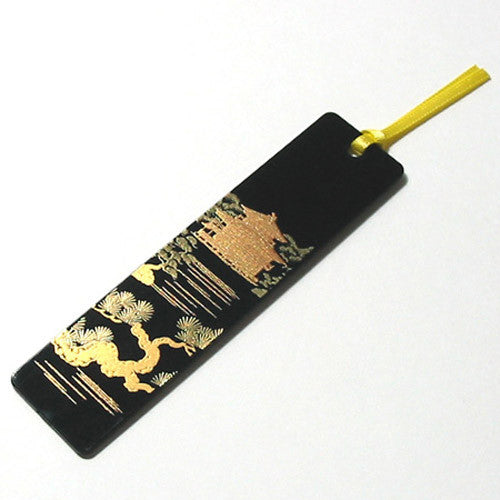 Isuke LACQUER WARE Makie Bookmarker Kinkakuji 3pcs