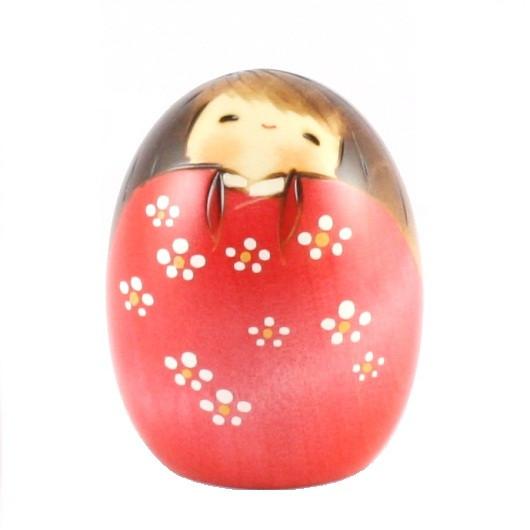 Kokeshi Doll Happy Pink (k12-3812P)