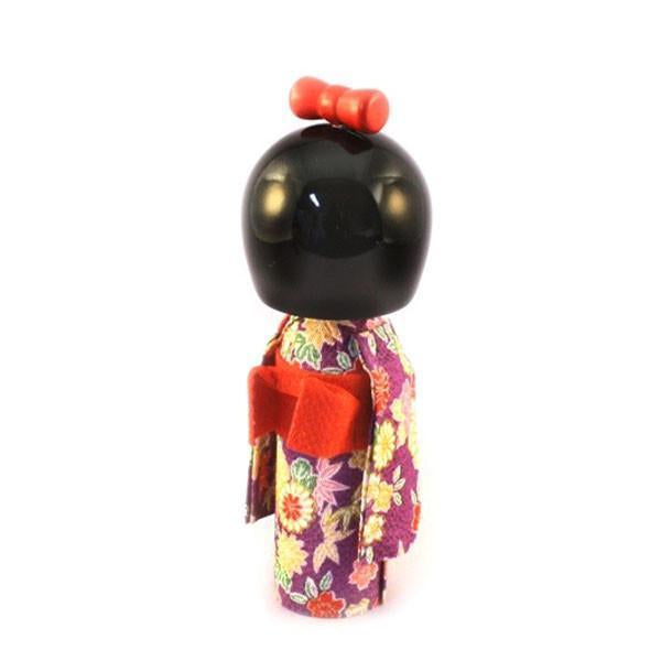 Kyoohoo Japanese Kokeshi Doll hogaraka Purple (K12-4301Pu)
