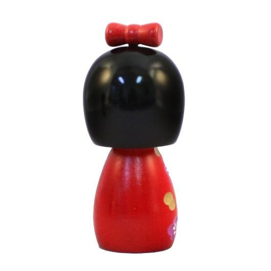 Kyoohoo Japanese Kokeshi Doll Momo chan red (k12-4333)