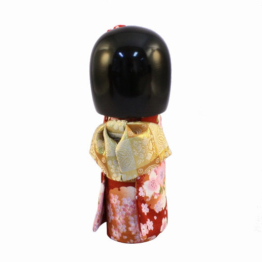 Kyoohoo Japanese Kokeshi Doll Kyobijin (S) Red (k12-4358R)