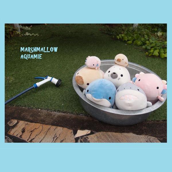 LIV HEART Marshmallow Akuamie Bolster cushion Axolotl 48051-23