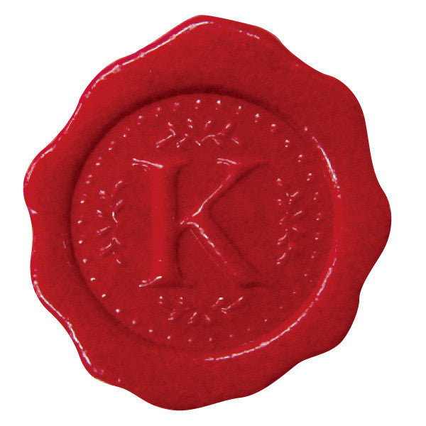 Greeting Life Sealing Sticker Initial K GLCK-42