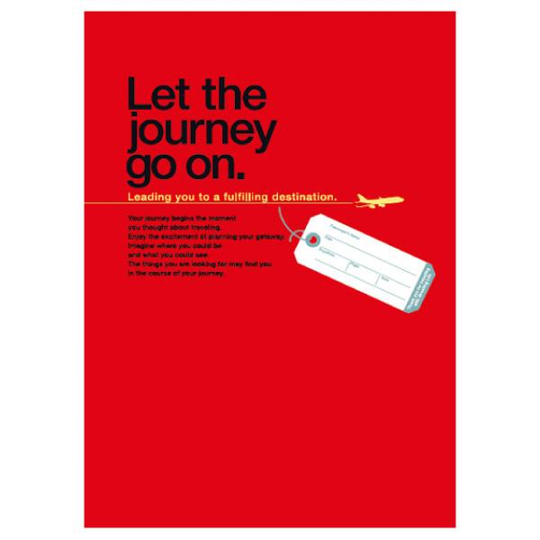 Greeting Life Travel Note Book Red HAN-82