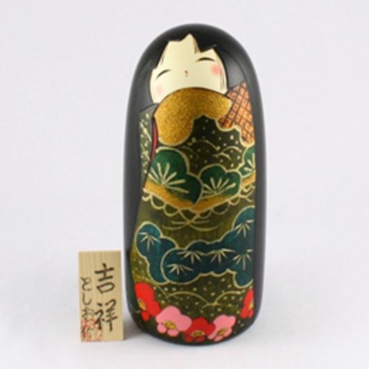 Kokeshi Doll Kissyo (k12-3872)