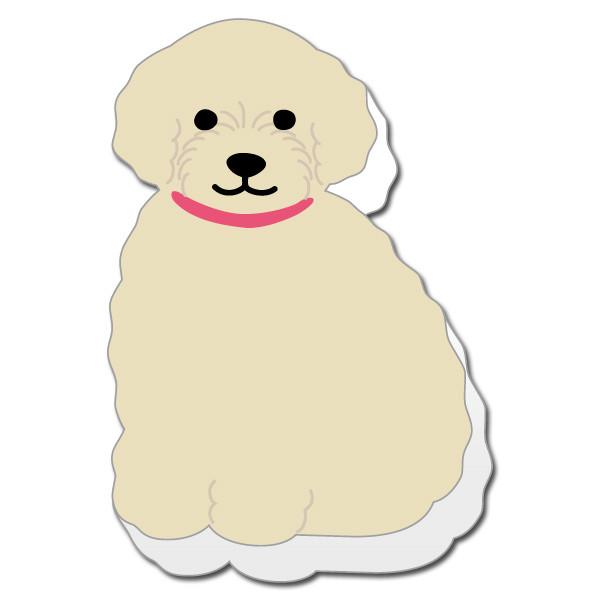 Greeting Life Die Cut Stick Memo Toy Poodle PG-46
