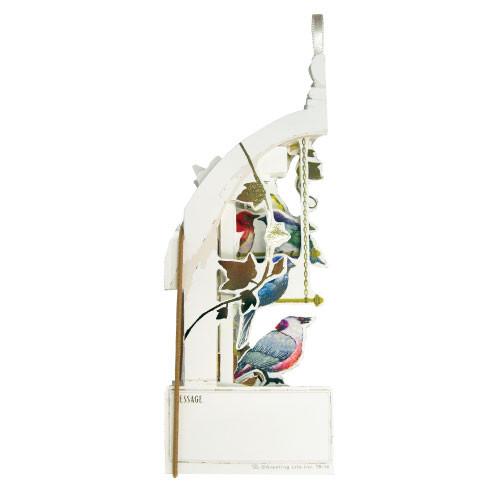 Greeting Life Bird Cage Card White TK-10