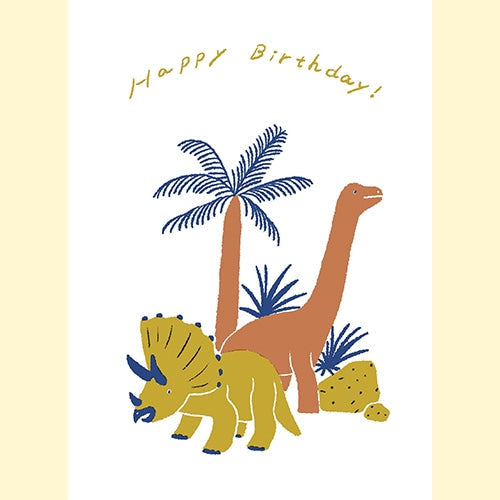 Konno Printing Greeting Card Dinosaurs L20W001