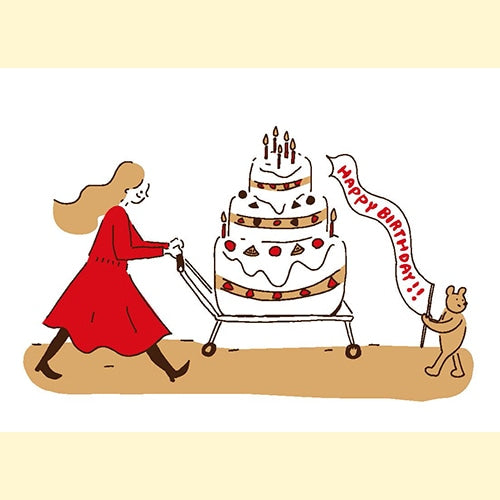 Konno Printing Greeting Card Special cake L20W008