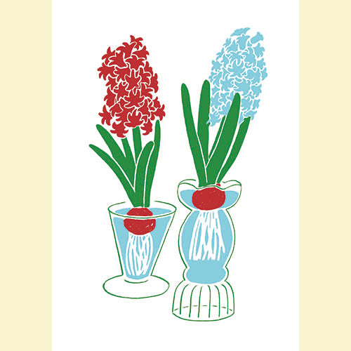 Konno Printing Greeting Card Hyacinths L20S004