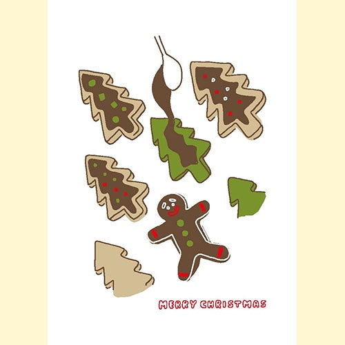 Konno Printing Greeting Card Gingerbread Man L20S012