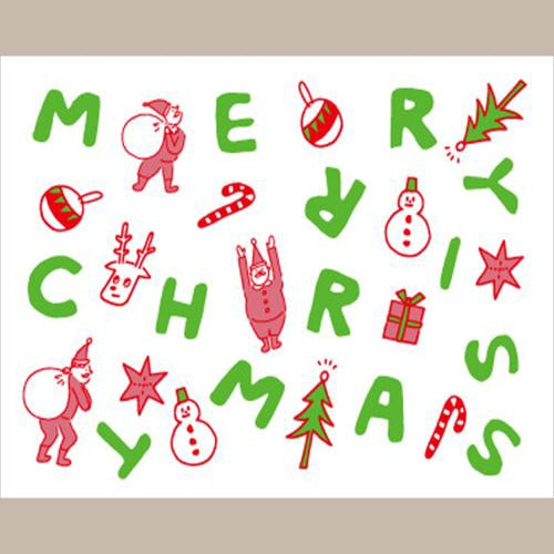 Konno Printing Greeting Card Christmas Mix Letterpress Card L22S012