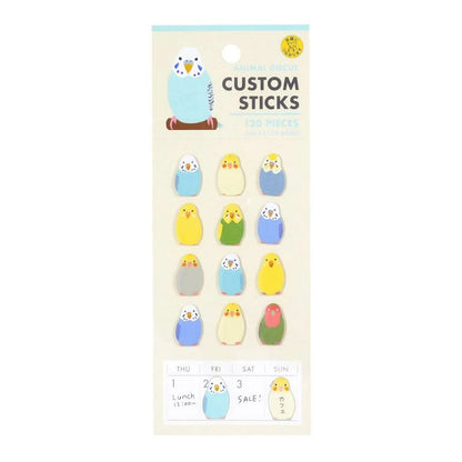 Greeting Life Custom Sticks Animal Die Cut Daily Sticky Notes Parakeet