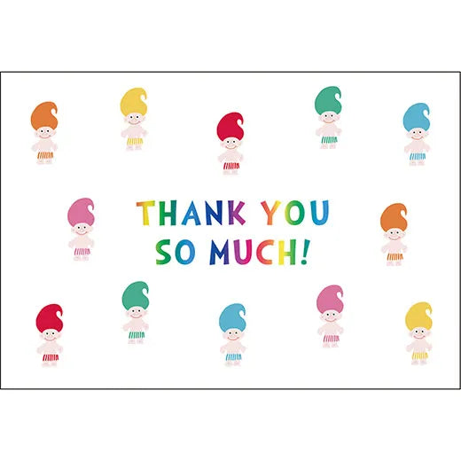 Happy Doll Thank You Card