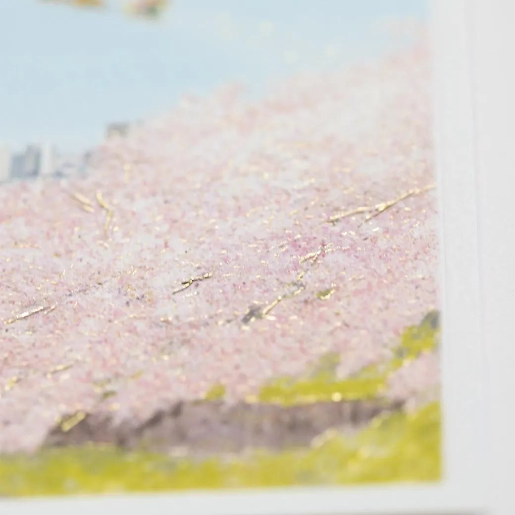 Japanese-Style Mini Santa Christmas Card, Chidorigafuchi.