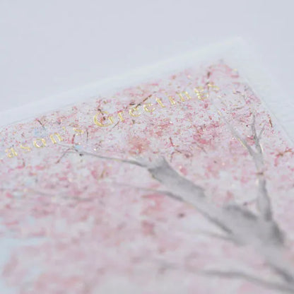 Japanese-Style Mini Santa Christmas Card, Hirosaki Park.