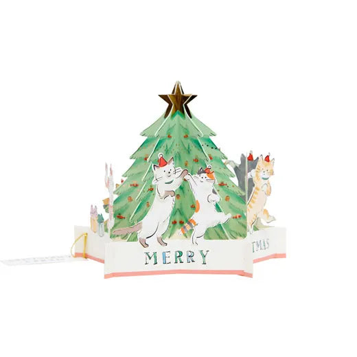 Christmas Dancing Cat Card