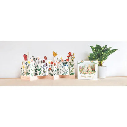 Birthday garden pop-up card