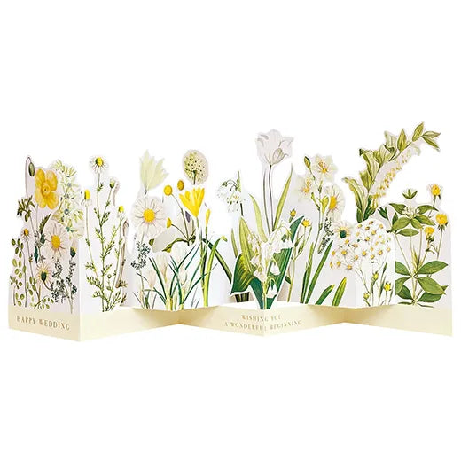 Wedding garden pop-up card