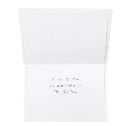 Japanese-Style Formal Card with Butterfly and Chrysanthemum Design.