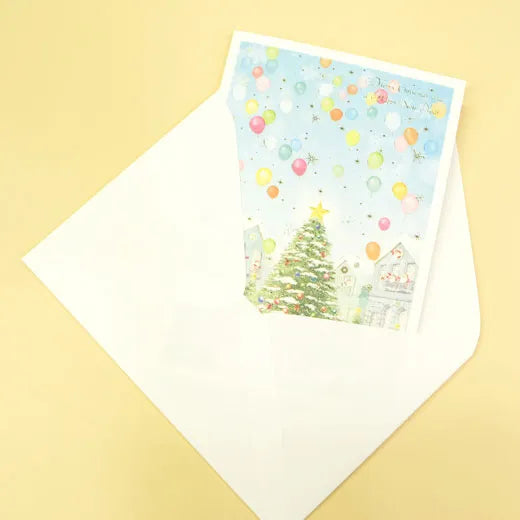 Mini Santa Christmas Card.