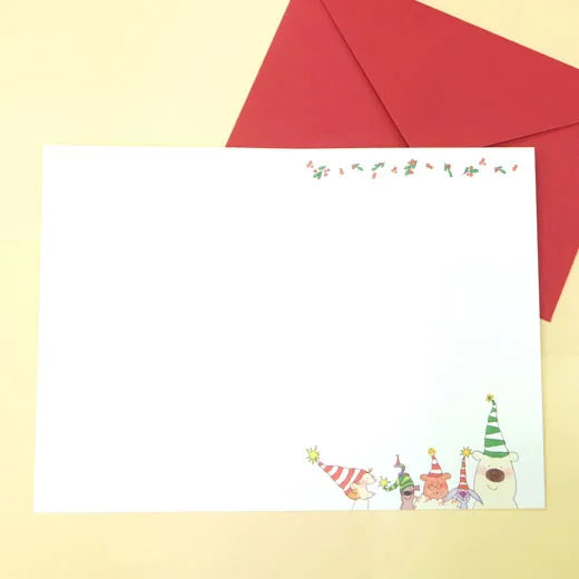 Coco-chan Christmas card wreath.