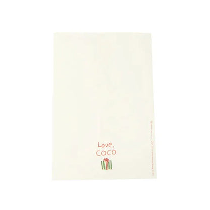 Coco-chan Christmas card wreath.