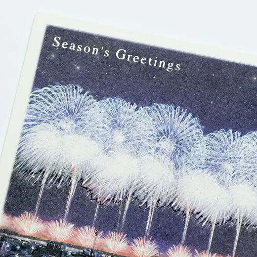 Mini Santa Sepia Card, Nagaoka Fireworks.