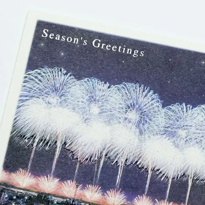Mini Santa Sepia Card, Nagaoka Fireworks.
