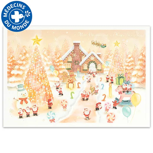 Mini Santa Christmas Card