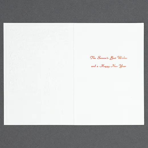 Japanese-Style Mini Santa Christmas Card, Himeji Castle