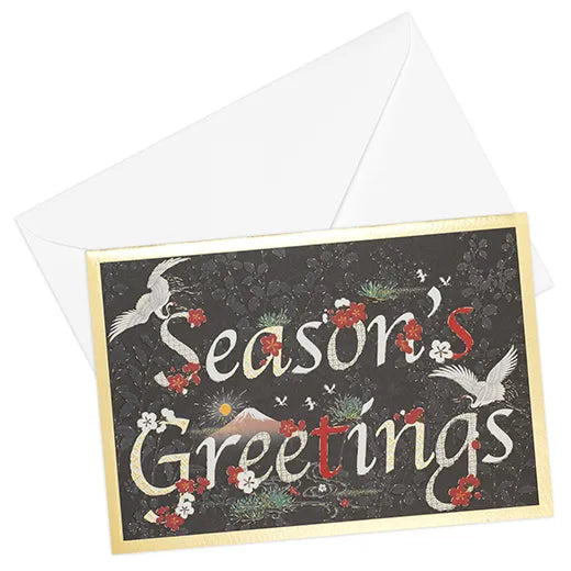 Japanese Formal Card with Letter Crane