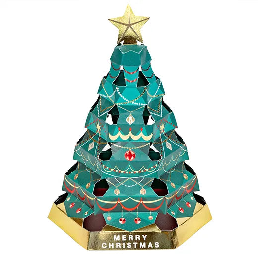 Glowing Tree Card Green