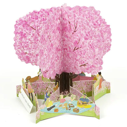 Cherry Blossom Viewing Pop-Up Card